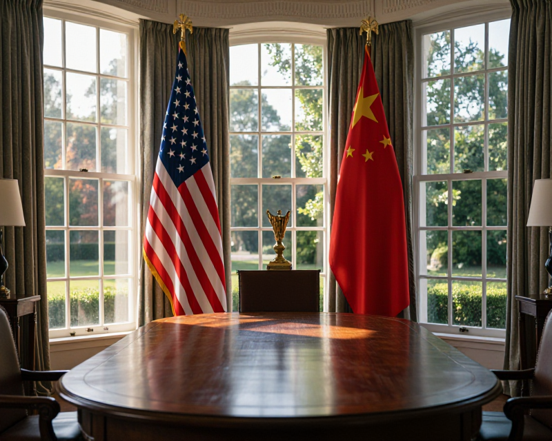 Diplomatic Summit Atmosphere
