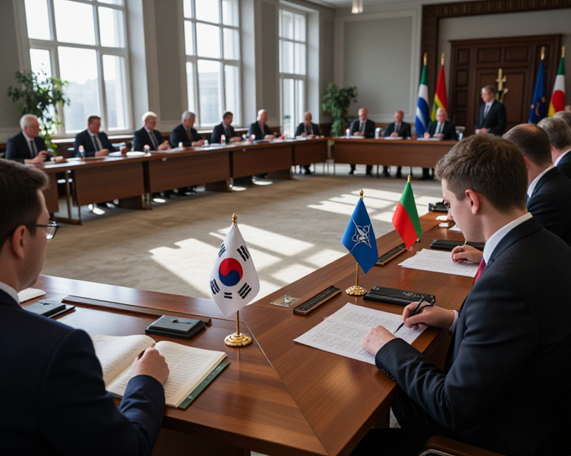 Diplomatic Summit Atmosphere