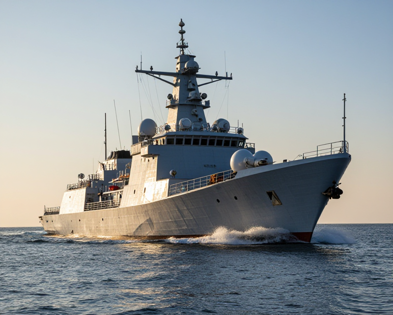 Patrol Ship at Sea