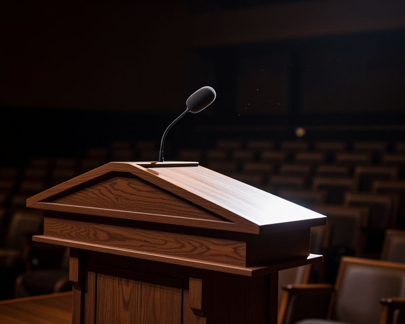 Political Debate Podium