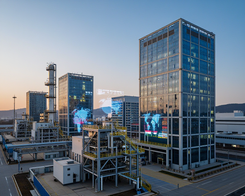 High-tech South Korean Industrial Landscape