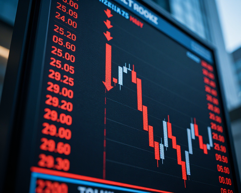 Stock Market Tension Image