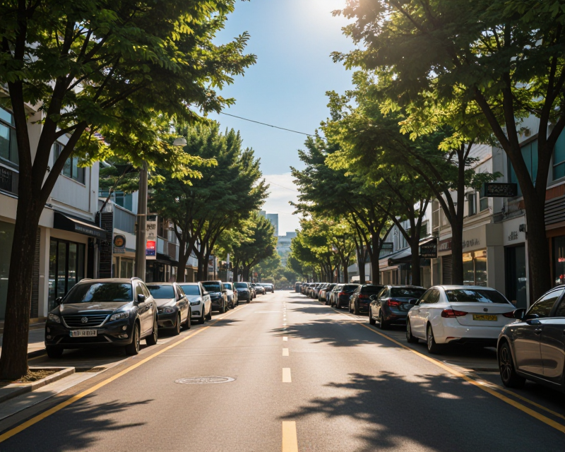 Sunny Seoul Street