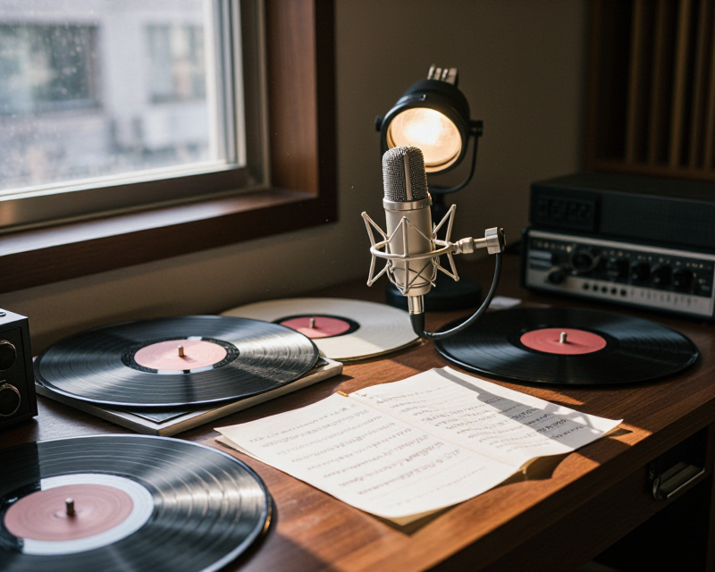 Nostalgic Music Studio Scene