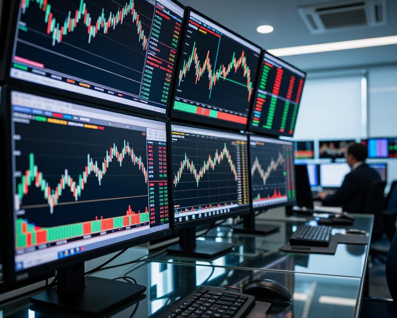 Stock Market Rebound Concept