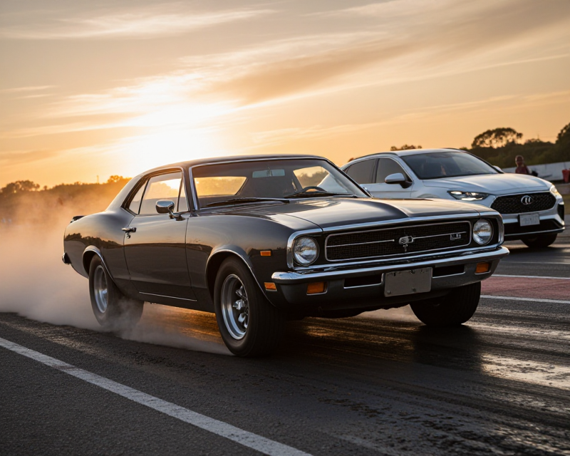 Cinematic American Automotive Power