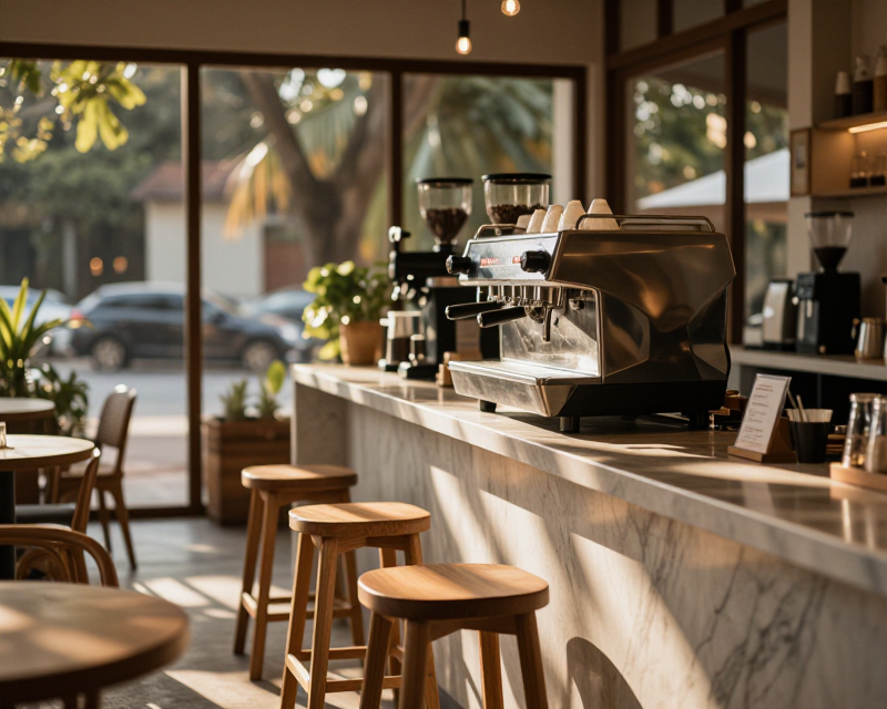 Modern Cafe in Laos