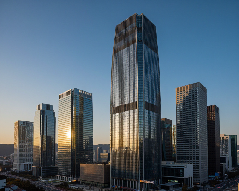 Seoul Financial District Sunrise