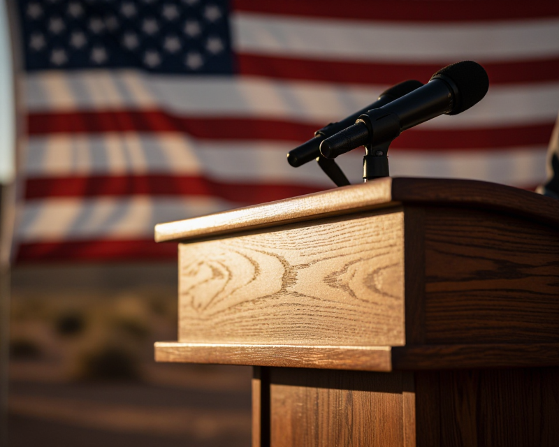 Political Podium in Arizona