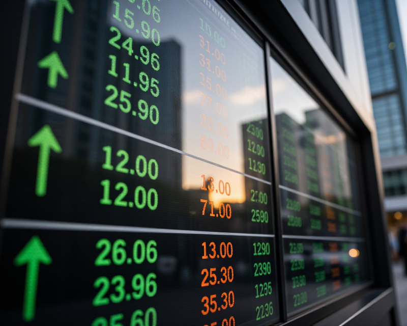 Seoul Stock Market Display