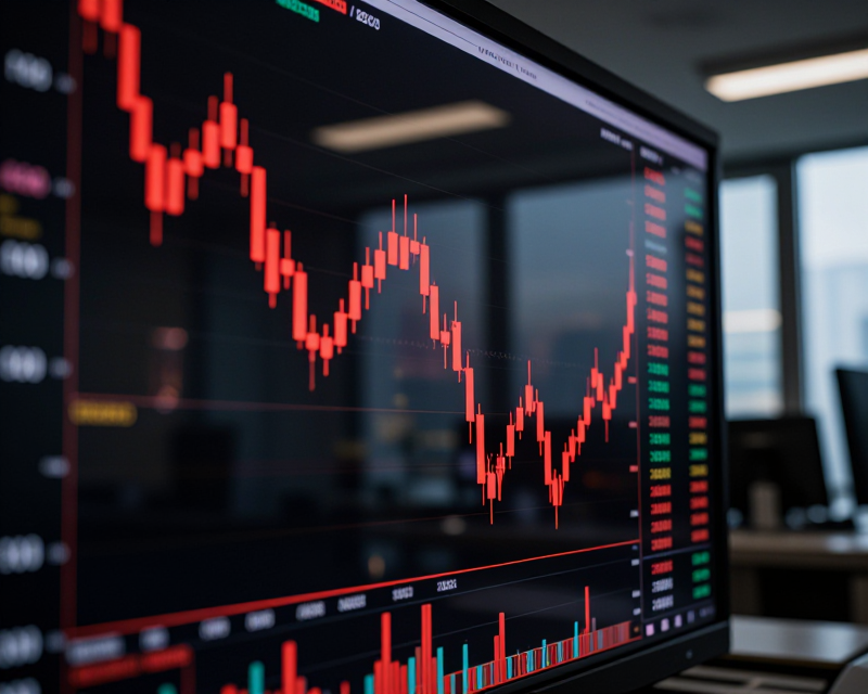 Crypto Market Decline Visual