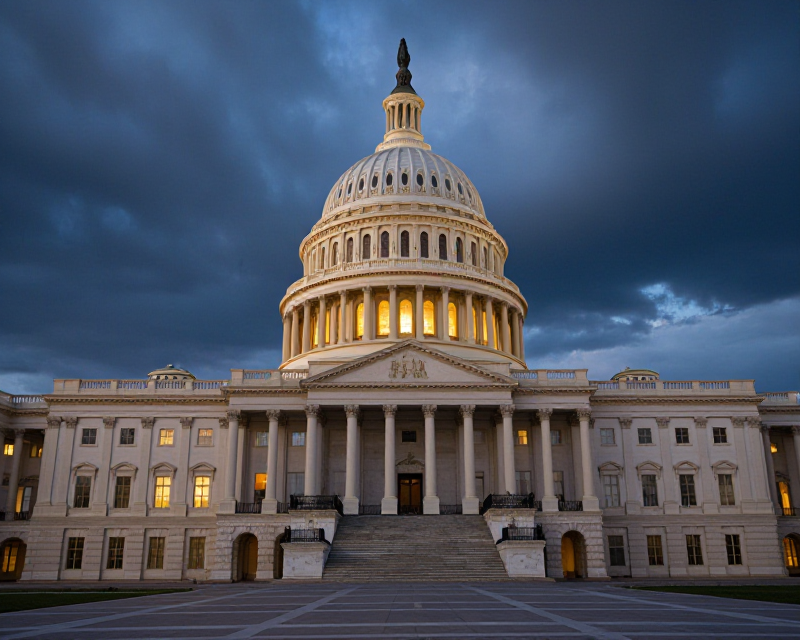 US Capitol Political Tension